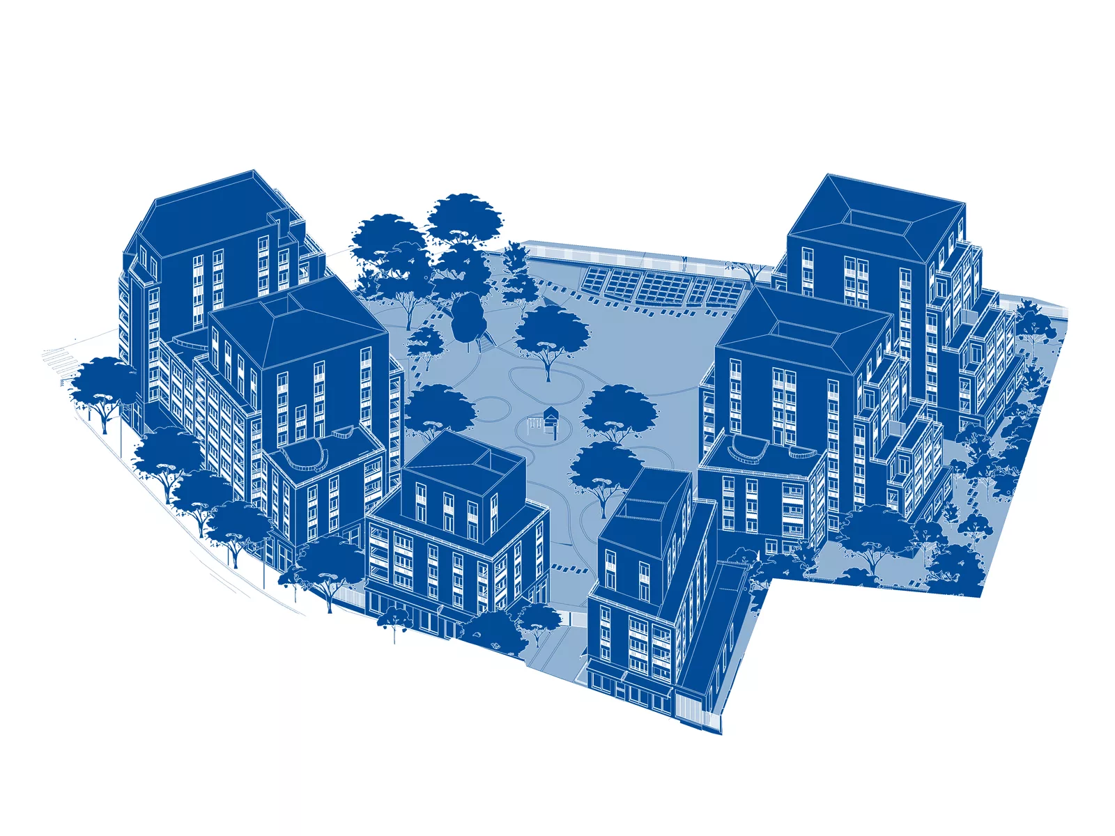136 logements et commerces, Bagnolet