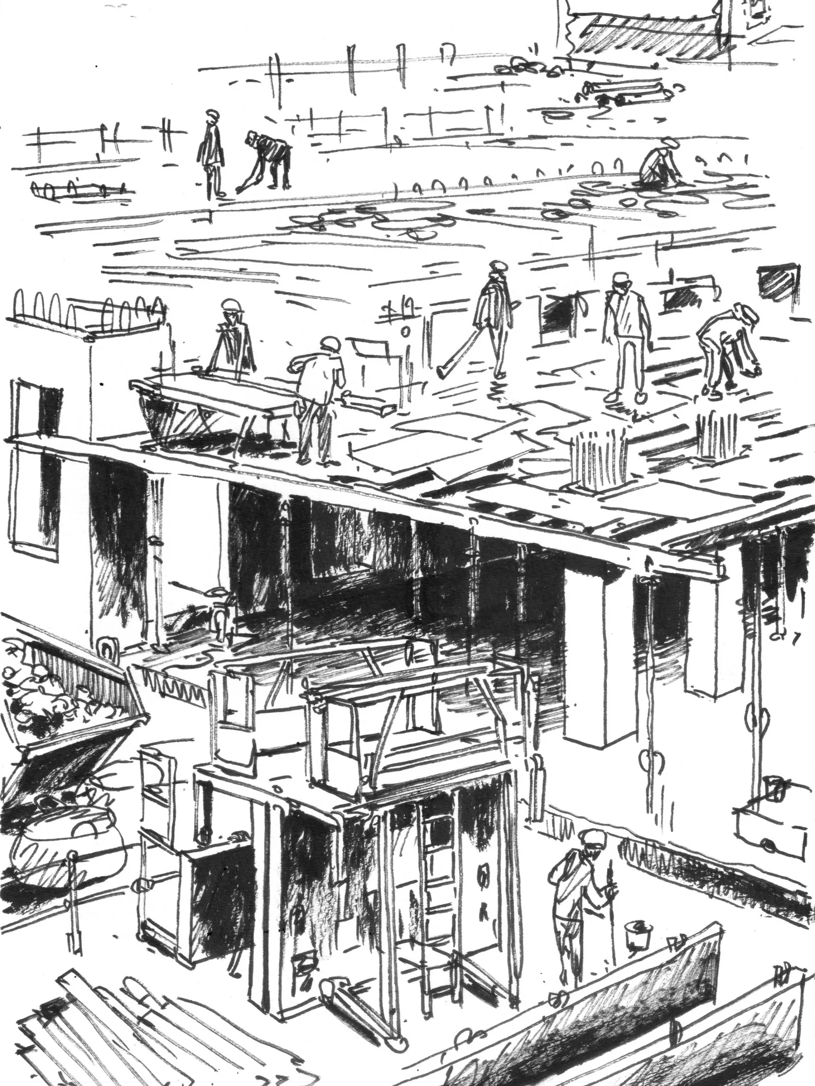 136 logements et commerces, Bagnolet