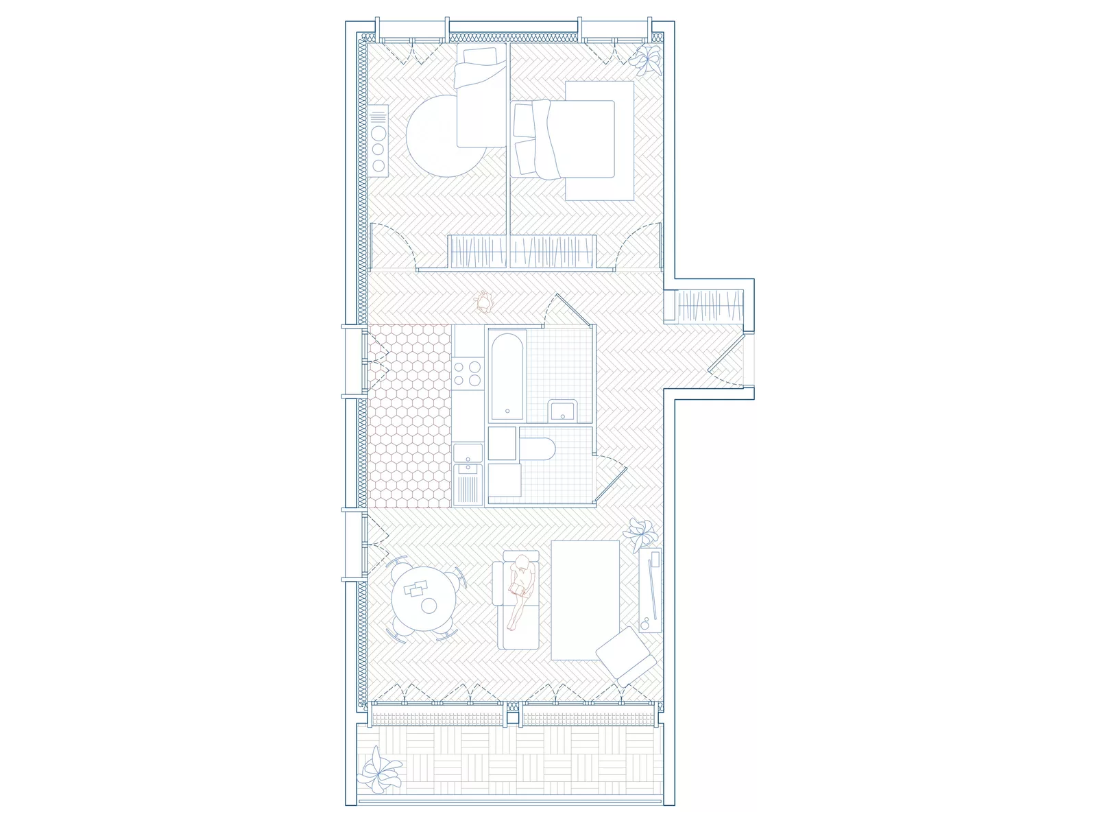 136 logements et commerces, Bagnolet