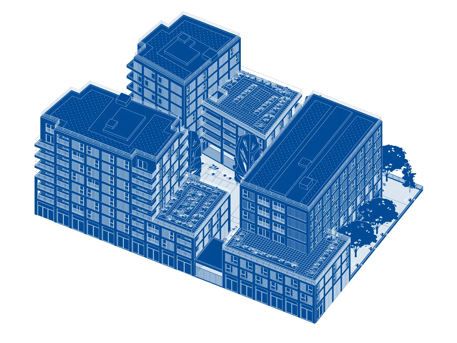 50 logements et résidence de 100 chambres, Gennevilliers