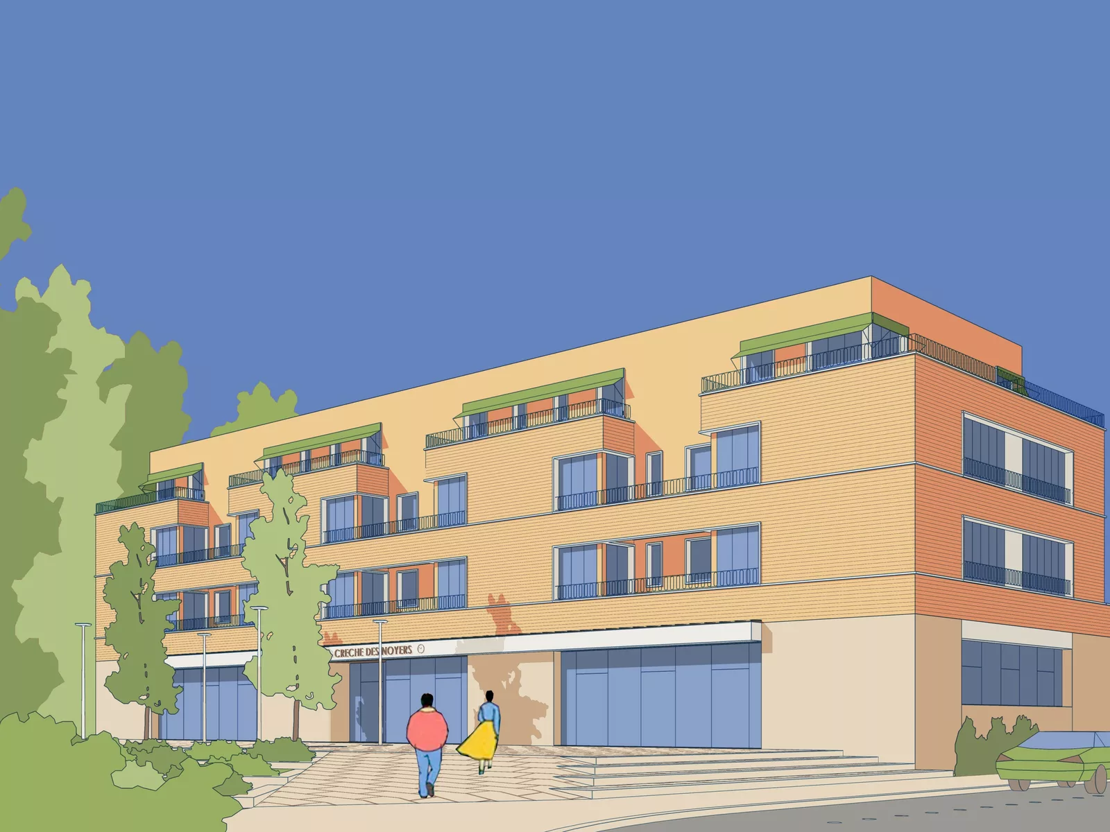 54 logements, crèche et PMI, Sucy-en-Brie