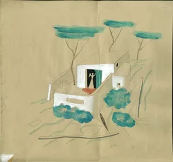 Projet d'h&ocirc;tel &agrave; Capri - Gio Ponti, Bernard Rudofsky