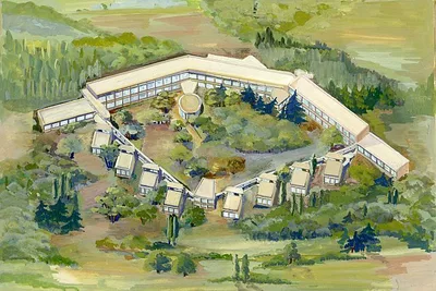 Dessin de l&rsquo;&eacute;cole de plein air de Suresnes - Marcel Lods